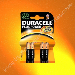 Pile Alcaline LR03 AAA 1,5 v Plus Power Duracell