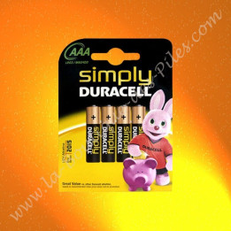 Pile Alcaline LR03 AAA Duracell Simply, la pile de qualité pour une pile à petit prix