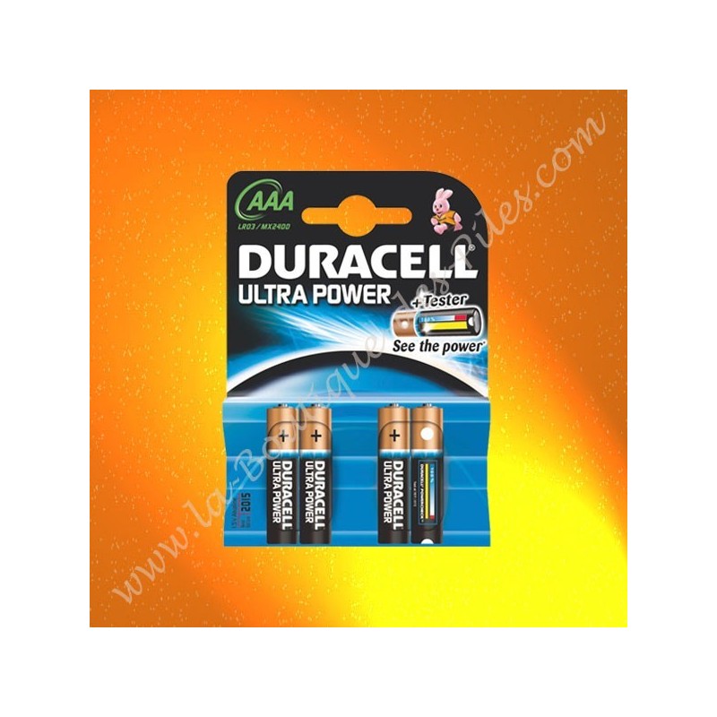 Pile Alcaline Duracell Ultra Power LR03 AAA, Pile Oxyde de manganese