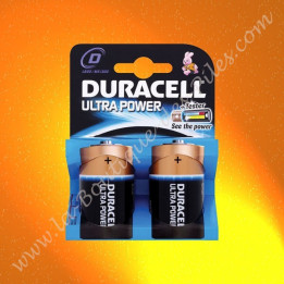 Pile Alcaline LR20 D Duracell Ultra Power, Blister de 2 piles