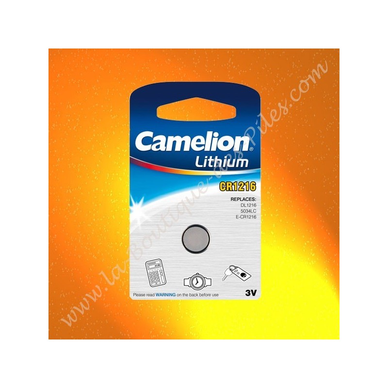 Pile Lithium CR1216 Camelion