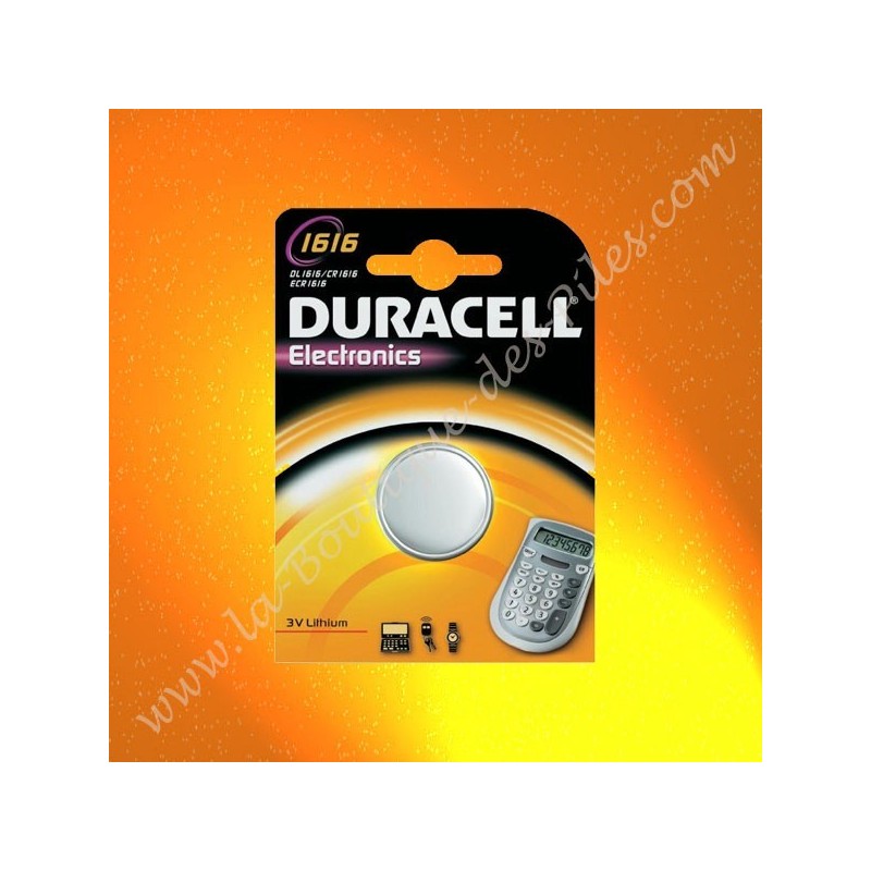 Duracell Electronics CR1616 3V Pile bouton Pile au lithium Piles