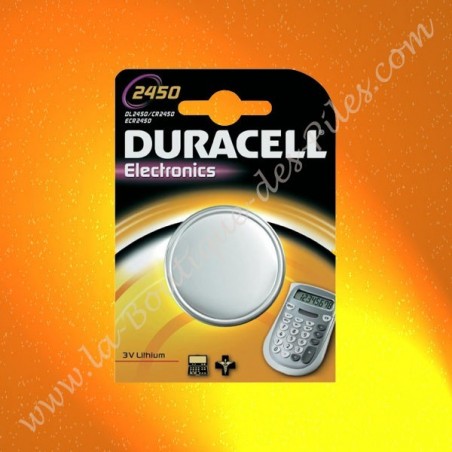 énergie Longue Durée 4 Piles Duracell CR2450 Lithium - Lot De 2 Blisters De 2 Batteries Lithium Duracell 2450 Lot 4 Piles électronique