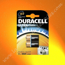 Pile Lithium CR123A Duracell Ultra Photo