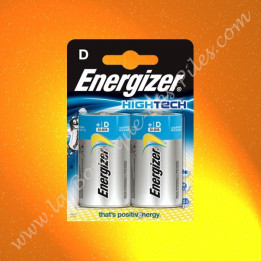 Pile Alcaline LR20 D Energizer High Tech, Blister de 2 piles