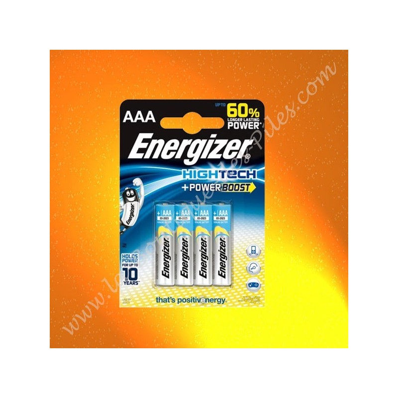 Pile Energizer Ultimate Lithium AAA Energizer 1,5 volts, Blister de 4 piles