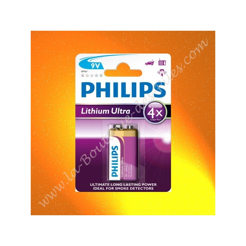 Pile Lithium Ultra Philips 6lr61
