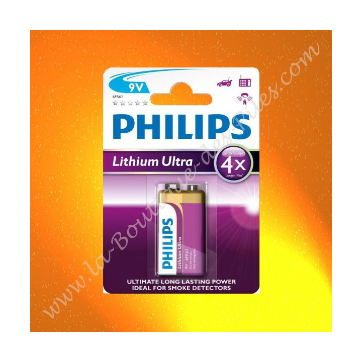 Pile Lithium Ultra Philips 6lr61