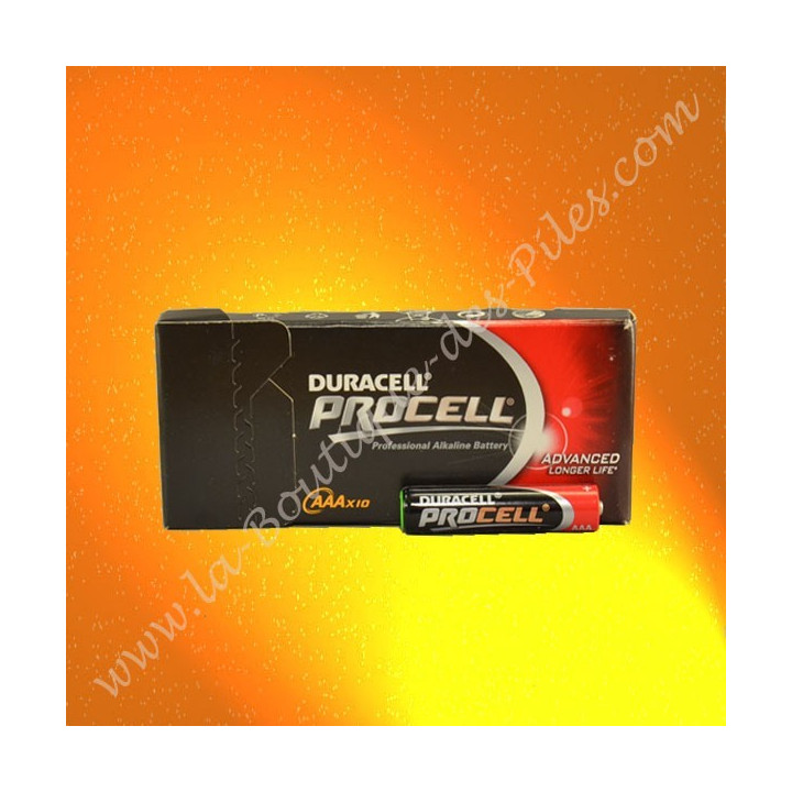 Pile AAA LR03 Duracell Procell Industrial