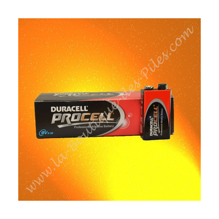 Pile 9 volts Procell Industrial Duracell 6LR61