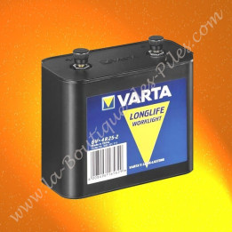 Pile Saline 4R25-2 Varta Longlife 6 volts pour lampe torche porto, 540101111