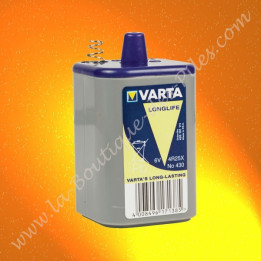 V430, Pile Saline 4R25X Varta Longlife V430, 6 volts 7,5 Ah