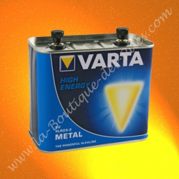 Pile 4R25 Varta métal pour pile porto
