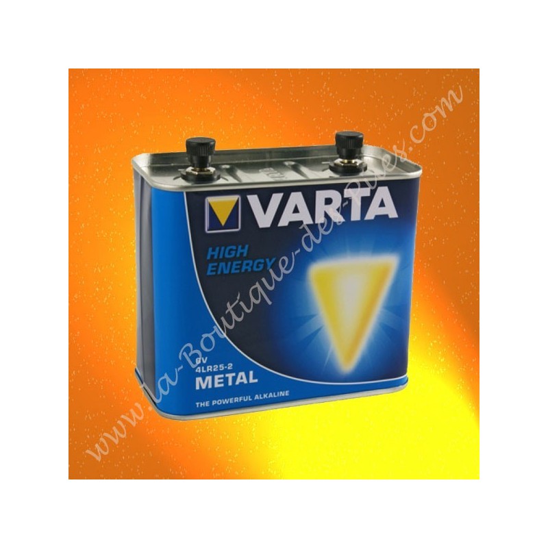 Pile 4R25 Varta métal pour pile porto