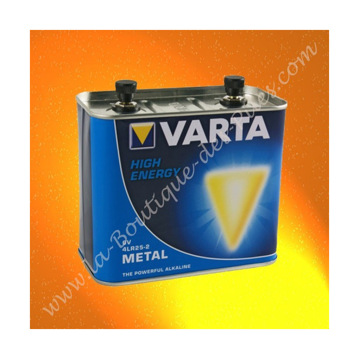 Pile 4R25 Varta métal pour pile porto