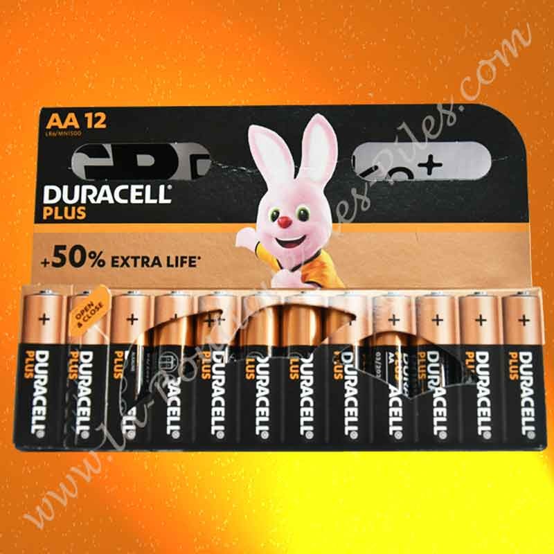 Duracell Plus Power Piles Alcalines Type AAA, Paquet de 4, (L'emballage  peut varier) LR03 Noir/Copper