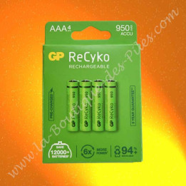 Pile LR06 AA GP Batterie, GP Recyko+ 950 mAh