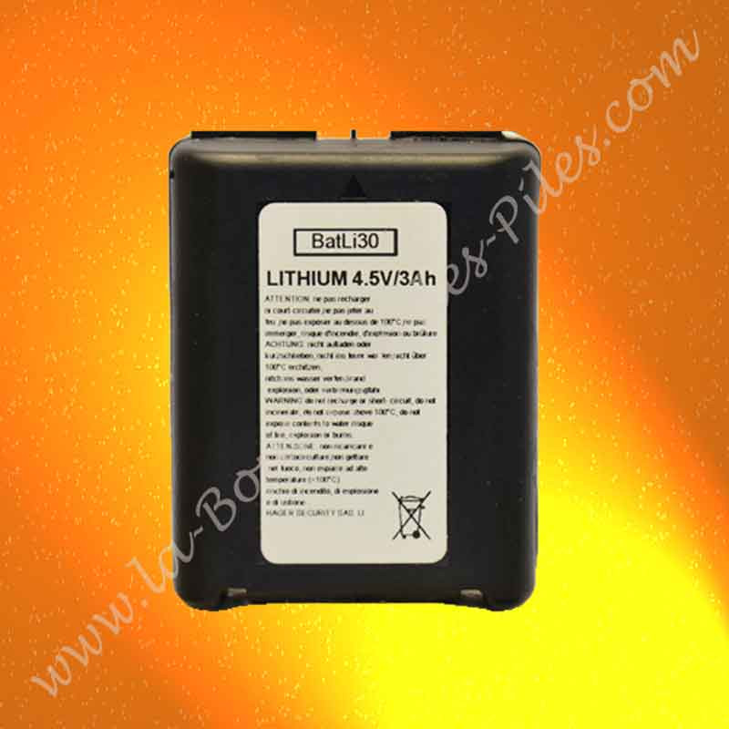 Pile BATLI30 DAITEM Batterie Alarme - 4,5V - 3Ah