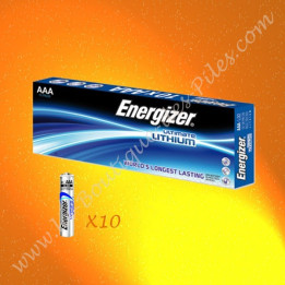 Piles Energizer Ultimate Lithium L92-FR3 AAA, Boite de 10 Piles
