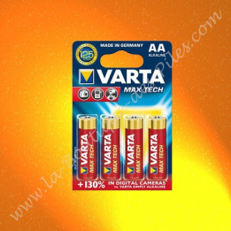 Pile Alcaline LR06 AA Varta Max Tech, Blister de 4 piles