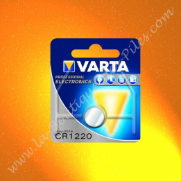 Pile Bouton Lithium CR1220 Varta 3 volts 35 mAh