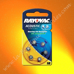 Pile Auditive Rayovac HA10 Acoustic spécial