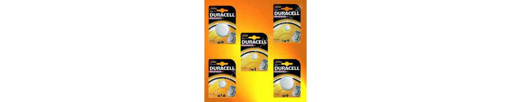 Duracell Electronics, piles lithium CR1616, CR1220, CR1620, CR2016, CR2025, CR2430, CR2450